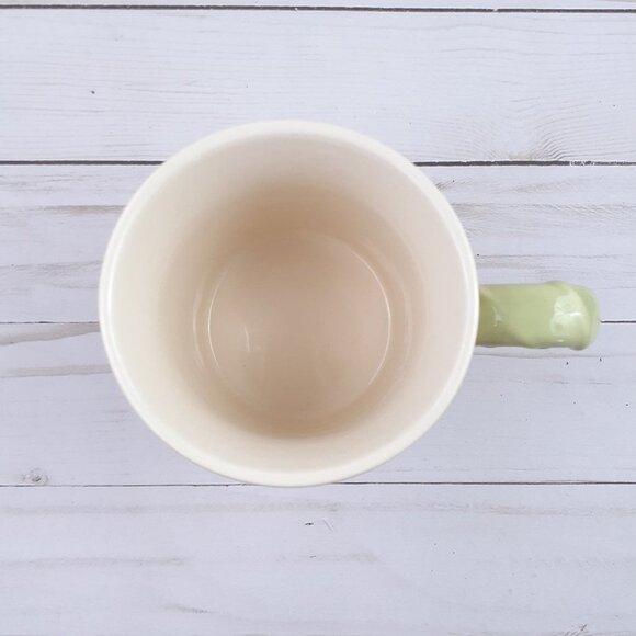 Stoneware Coffee Mug Cup Shamrocks St Patricks Day Basketweave - Picture 3 of 4